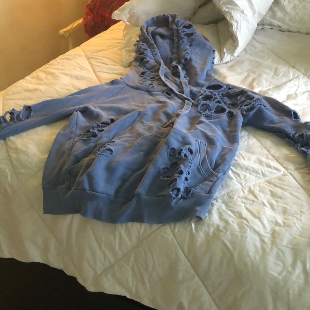 NSF Lisse Destroyed Pullover Hoodie